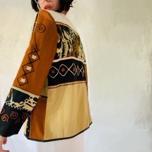 ❌SOLD❌ 1980s abstract animal print blazer